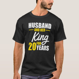 T-shirt 20e 20 ans anniversaire de Mariage épouse du roi m