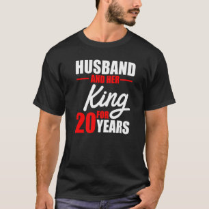 T-shirt 20e 20 ans anniversaire de Mariage épouse du roi m
