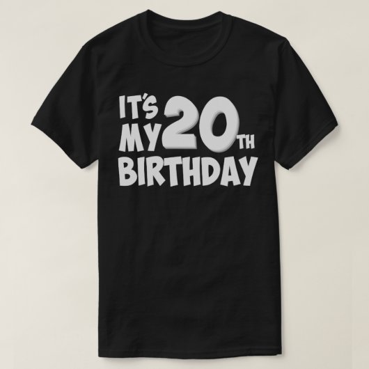 T-shirt 20e anniversaire (Design devant)