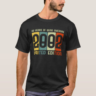 T-shirt 20E Anniversaire 20 Ans Awesome Retro Tee - shirts