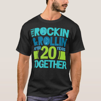 T-shirt 20e anniversaire 20 ans ensemble Couples Cadeau