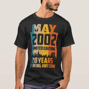 T-shirt 20e anniversaire 20 ans stupéfiant depuis mai 2002