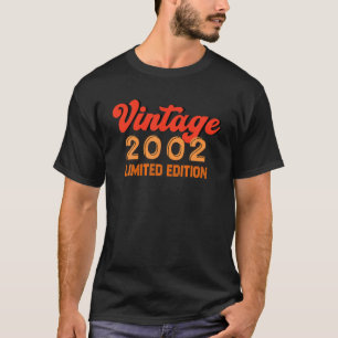 T-shirt 20E Anniversaire 20 Ans Tee - shirt Vintage 2002 L