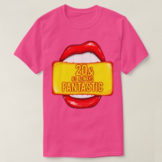 T-shirt 20e anniversaire 20 Comme toujours Fantastique Ann (Design devant)