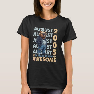 T-shirt 20e anniversaire Bear Légendes août 2005 20 ans Ol