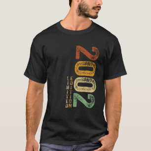 T-shirt 20E Anniversaire Cadeaux 20 Ans Retro Limited Edit
