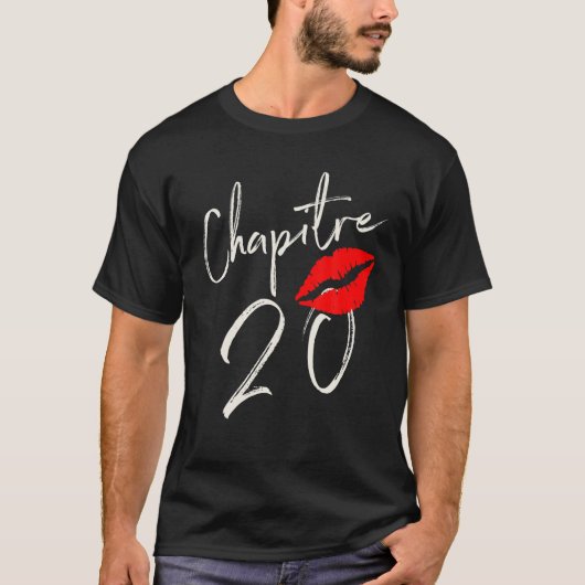 T-shirt 20E Anniversaire Chapitre Né En 2001 (Devant)