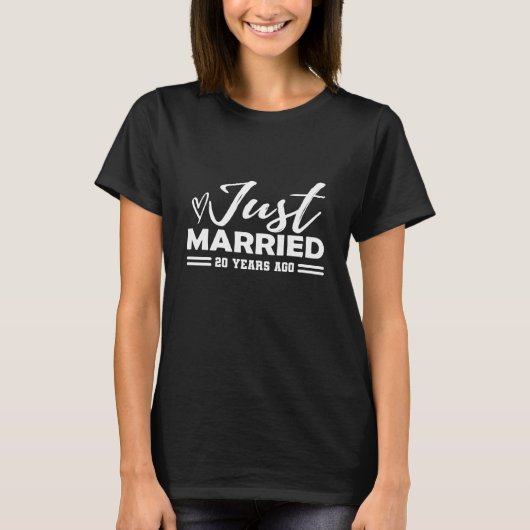 T-shirt 20e anniversaire de Mariage : 20 ans de mariage (Devant)