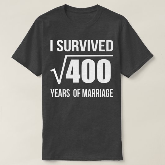 T-shirt 20e anniversaire de mariage Cadeau Mariage 20 ans (Design devant)