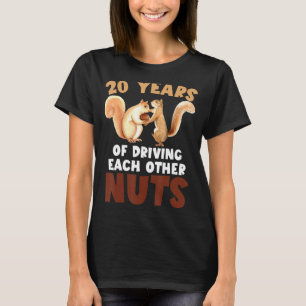 T-shirt 20e anniversaire Mariage 20 ans de conduite chacun
