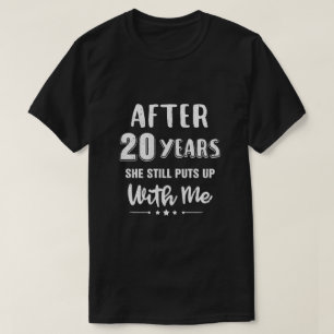 T-shirt 20E Anniversaire Mariage Drôle Mari Cadeau