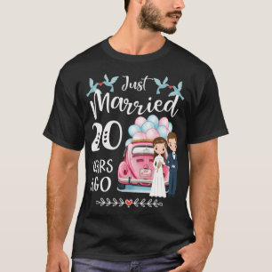 T-shirt 20e Anniversaire - Mariés il y a 20 ans
