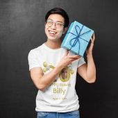 T-shirt 20e anniversaire photo nom personnalisé