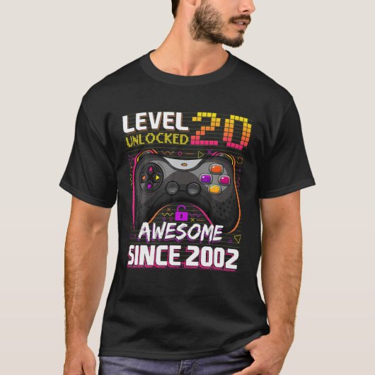 T-shirt 20E Anniversaire S Pour Les Garçons Niveau 20 Anni (Devant)