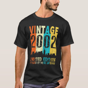 T-shirt 20e anniversaire Vintage 2002 20 ans