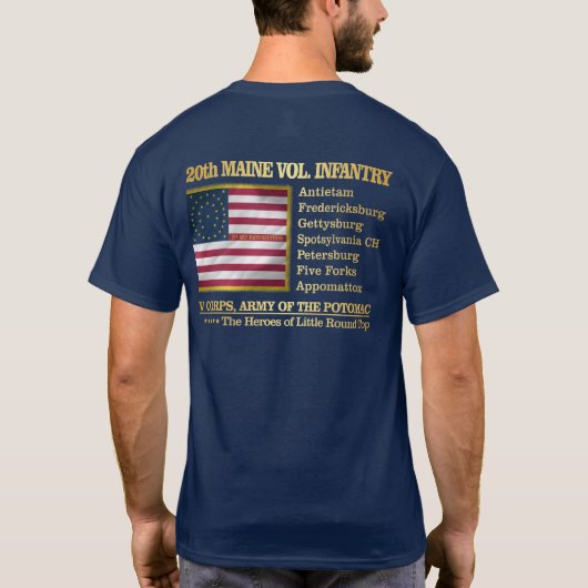 T-shirt 20e Infanterie volontaire du Maine (BH) (Dos)