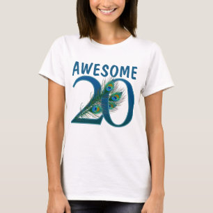 T-shirt 20ème Chemises d'anniversaire