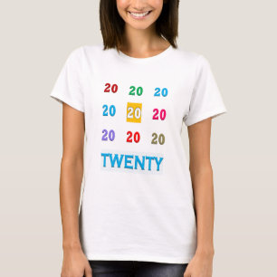 T-shirt 20ème GIF ÉLÉGANT vingtième anniversaire de