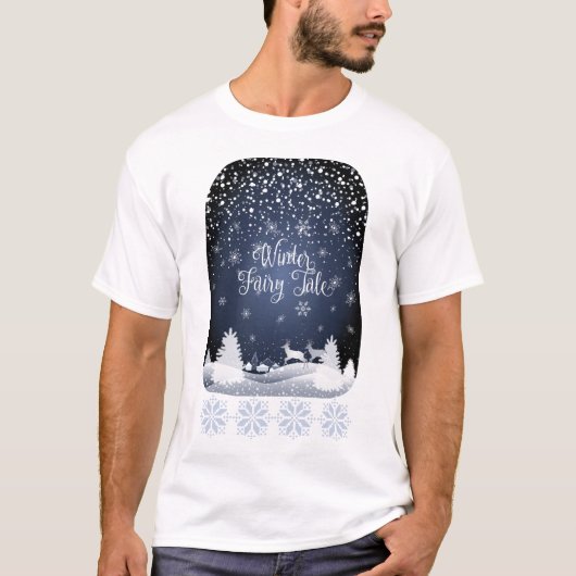 T-shirt 20XX Conte de fées hiver Vacances SnowyPaysage (Devant)