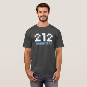 T-shirt 212 Manhattan NYC Area Code (Devant entier)