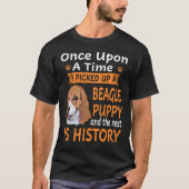 T-shirt 219 Un Sur Un Beagle De Temps Puppy (Devant)