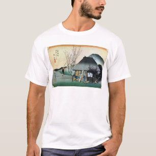 T-shirt 21. 丸 子 宿, 広 Maruko-juku, Hiroshige, Ukiyo-e, 重