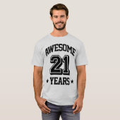 T-shirt 21 années impressionnantes (Devant entier)