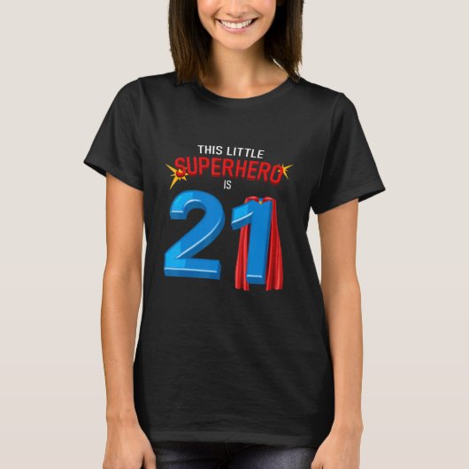 T-shirt 21 ans 21e anniversaire (Devant)