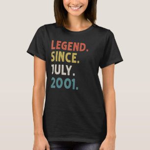 T-shirt 21 ans de légende depuis juillet 2001 21e annivers