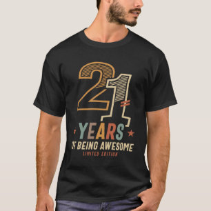 T-shirt 21 ans d'être génial 2003 21e anniversaire