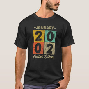 T-shirt 21 Ans Janvier 2002 21e Anniversaire 1