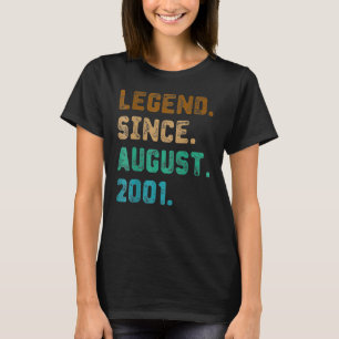 T-shirt 21 Ans Légende depuis août 2001 21 Ans