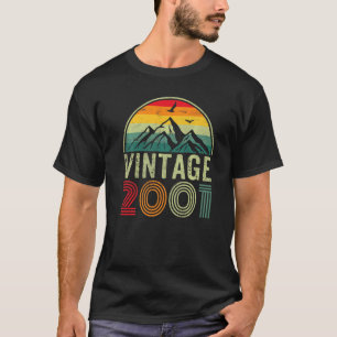 T-shirt 21 ans Vintage 2001 21e anniversaire 1
