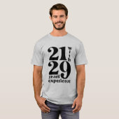 T-shirt 21 avec 39 Ans d'expérience 50e Anniversaire Chemi (Devant entier)