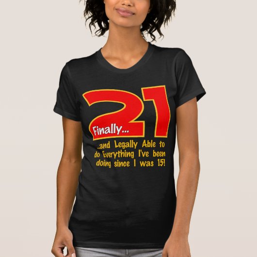 T-shirt 21 enfin (Devant)