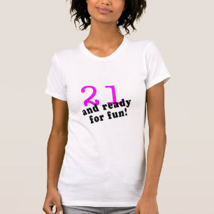 T-shirt 21 et préparez pour le rose d'amusement