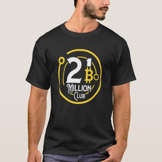 T-shirt 21 Million Club Crypto Blockchain Cryptomonnaie B (Devant)