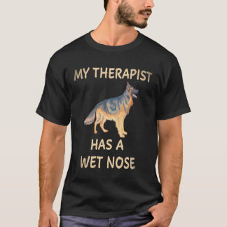 T-shirt 21 Mon thérapeute a un berger allemand au nez humi
