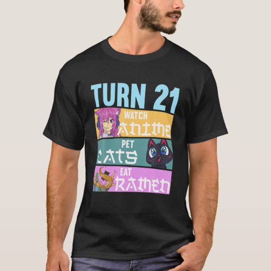T-shirt 21E Annime Pyjamas I Pet Cats (Devant)