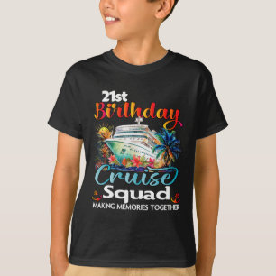 T-shirt 21e anniversaire de croisière Escouade amis Famill