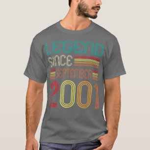 T-shirt 21e Anniversaire Dons Légende Depuis Septembre 200