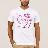 T-shirt 21e Anniversaire Reine (Devant)