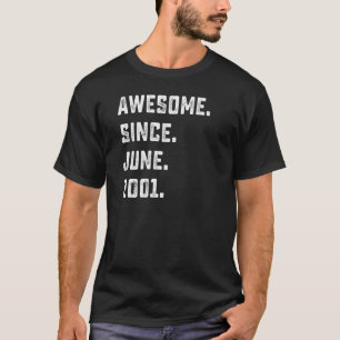 T-shirt 21e anniversaire stupéfiant depuis juin 2001 21 an