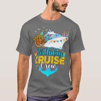 T-shirt 21e équipage de croisière d'anniversaire