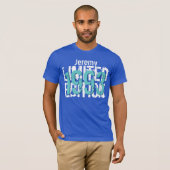 T-shirt 21ème Bleu d'édition limitée du cadeau (Devant entier)