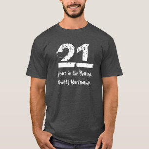 T-shirt 21ème exécution drôle de qualité d'anniversair