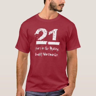 T-shirt 21ème exécution drôle de qualité d'anniversaire