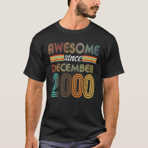T-shirt 22 Ans Awesome depuis Décembre 2000 22e Naissance