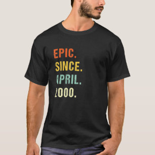 T-shirt 22e anniversaire Epic depuis avril 2000 22 ans R