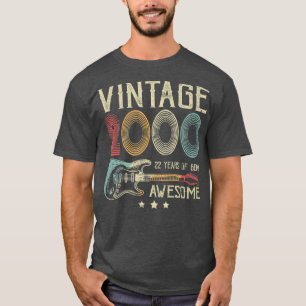 T-shirt 22e anniversaire femmes hommes Vintage stupéfiant 